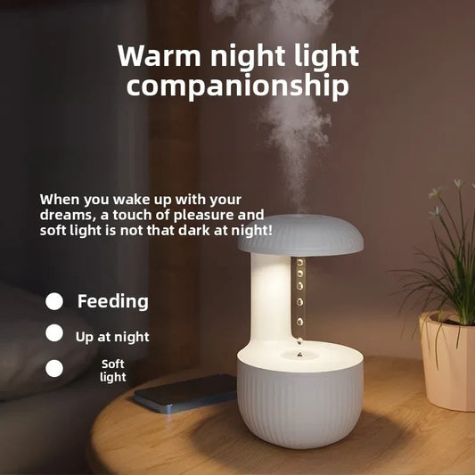 Anti-Gravity Water Droplet Humidifier